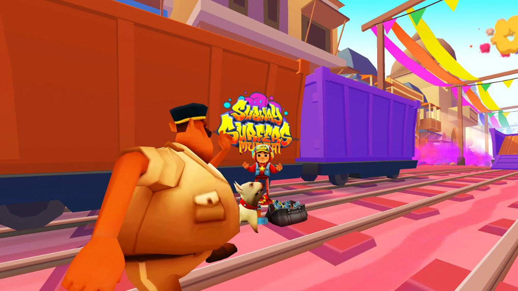 Subway Surfers Mumbai Holi Screenshot