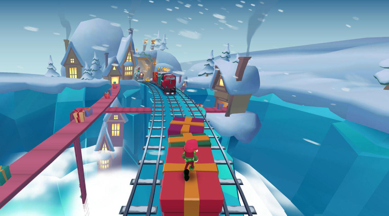 Subway Surfers North Pole Screenshot