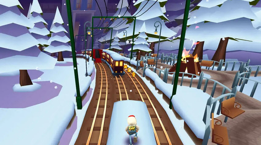 Subway Surfers Winter Holiday Screenshot
